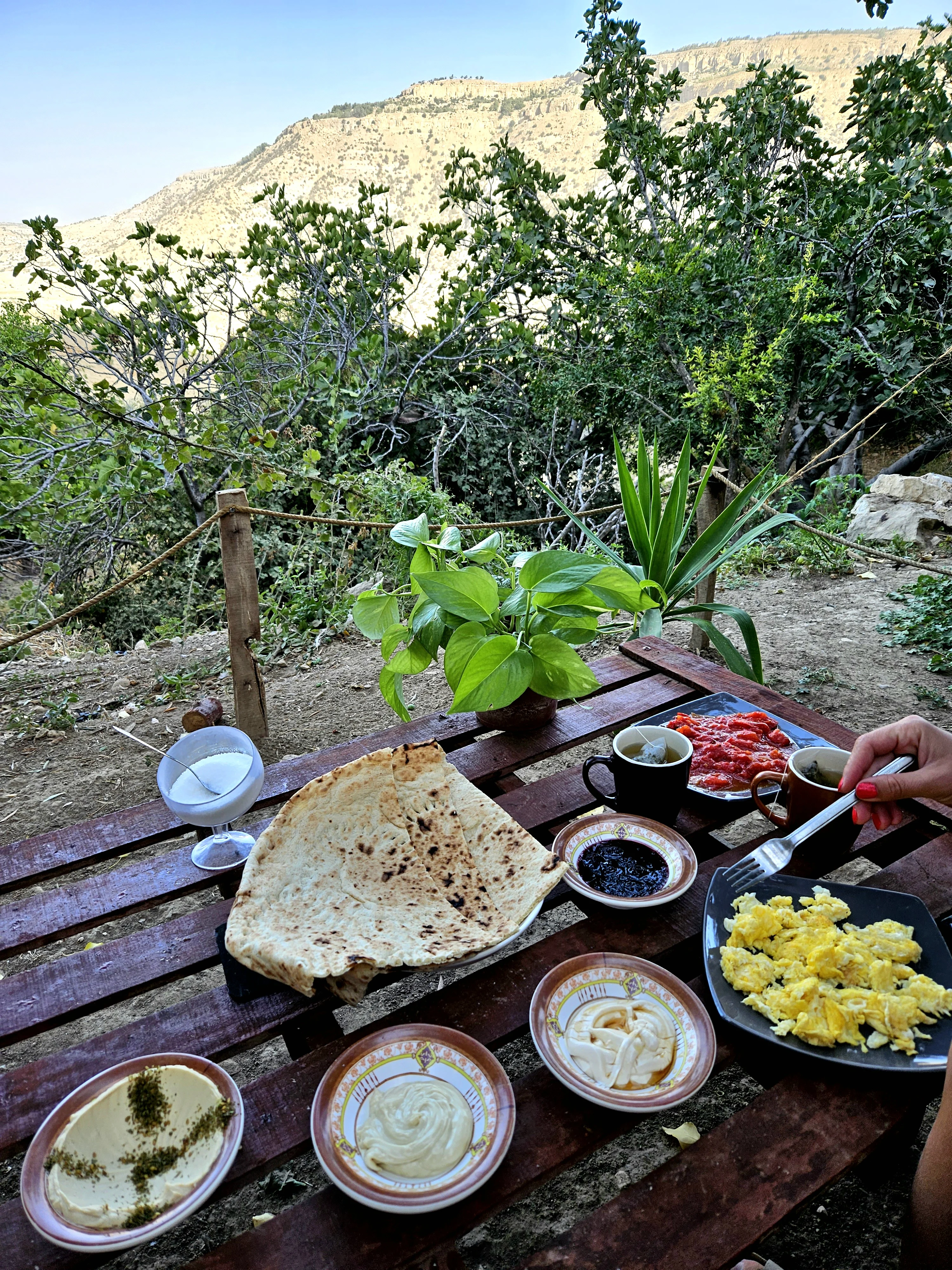 Breakfast at the Hobbit Village