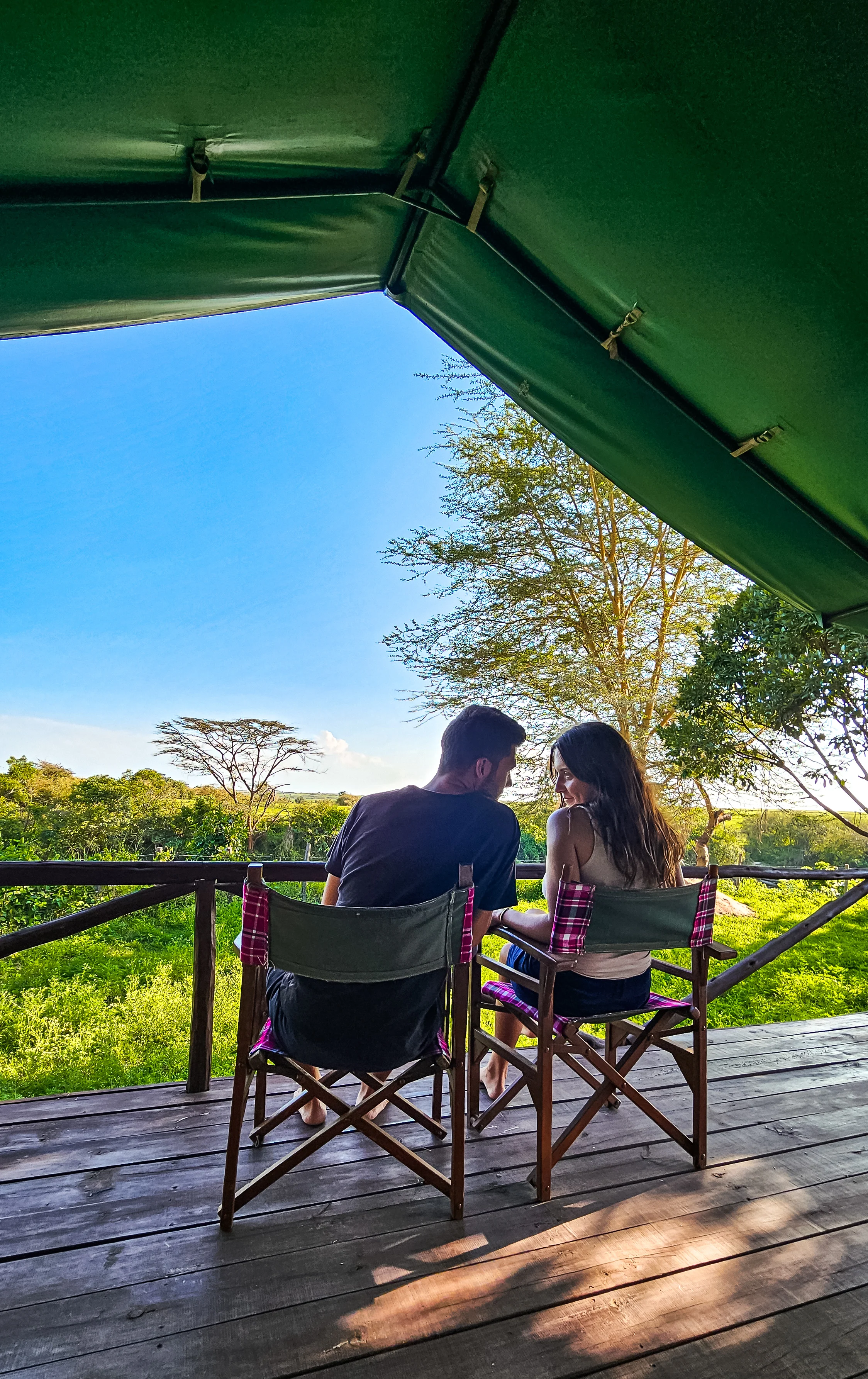 Enjoying the view from Crocodile camp