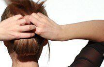 Step 5 For Fan Bun Look