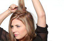 Step 2 For Fan Bun Look