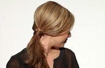 Over the Shoulder Ponytail- Card-Step 3 