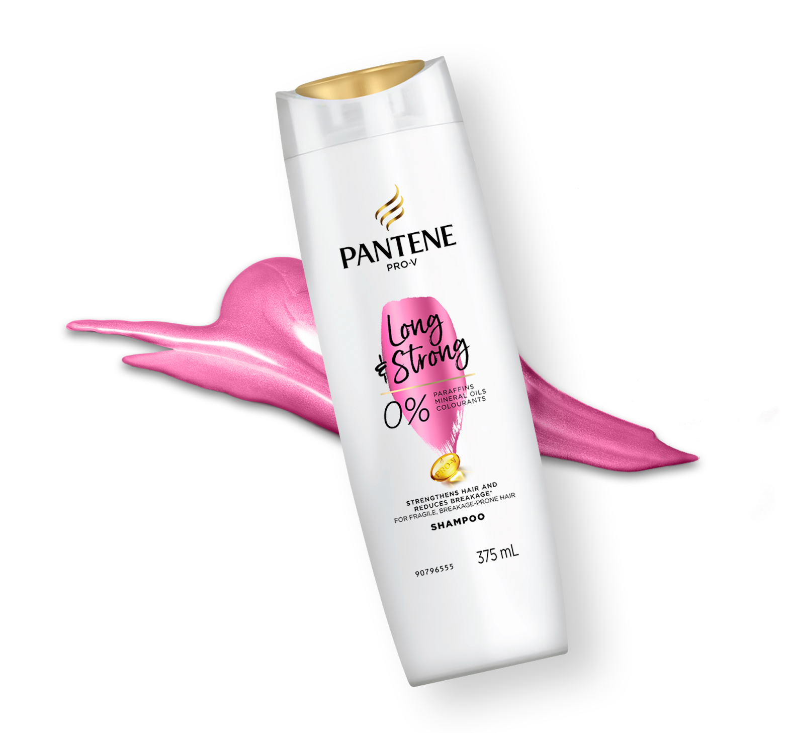 Pantene Long & Strong shampoo for healthy, strong hair growth