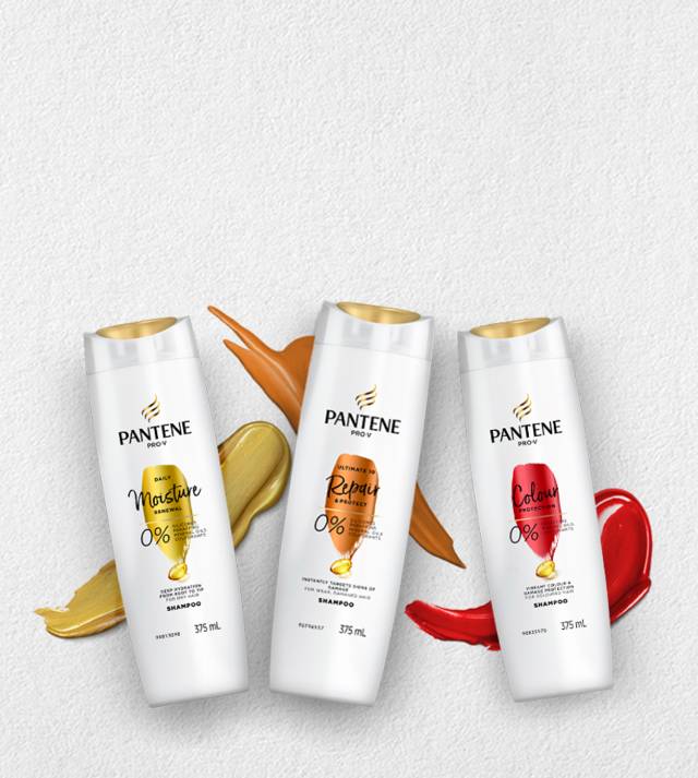 Pantene Shampoo Products - Banner