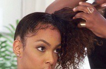 Step 2 For Fan Bun Look