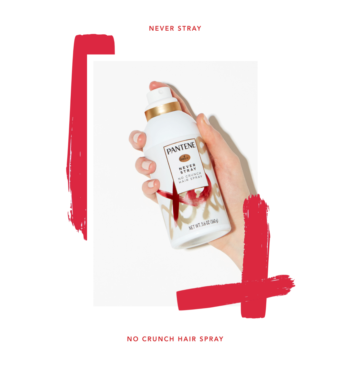 No Crush Hair Spay - Never Stray - Pantene