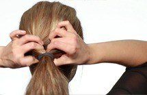 Step 4 For Fan Bun Look