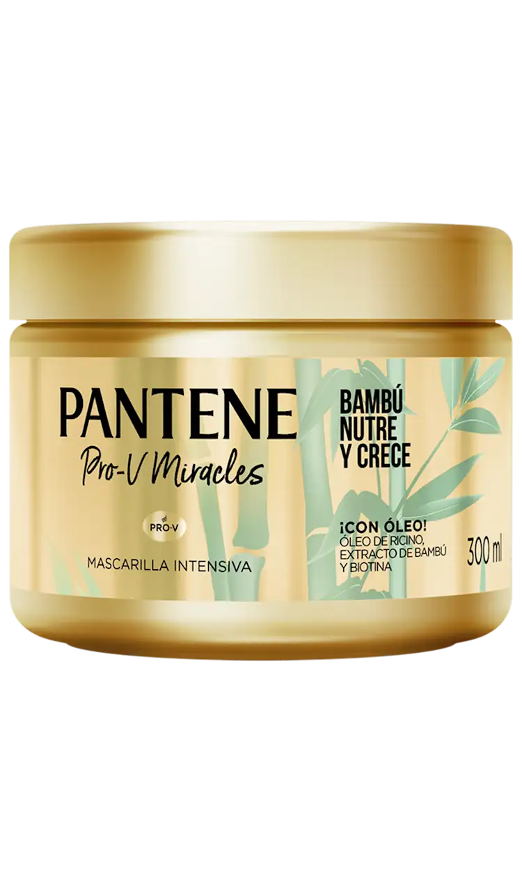 Mascarilla Intensiva Bambú Nutre y Crece de la línea Pantene Pro-V Miracles