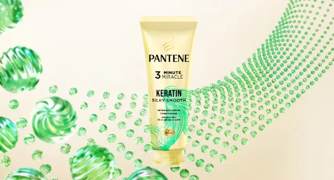 Pantene 3 Minute Miracle Keratin Silky Smooth banner
