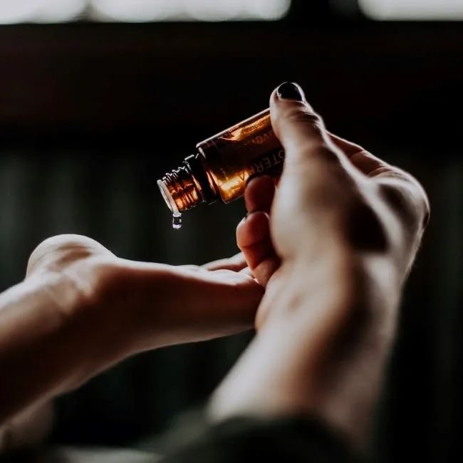 Apply oil to hair