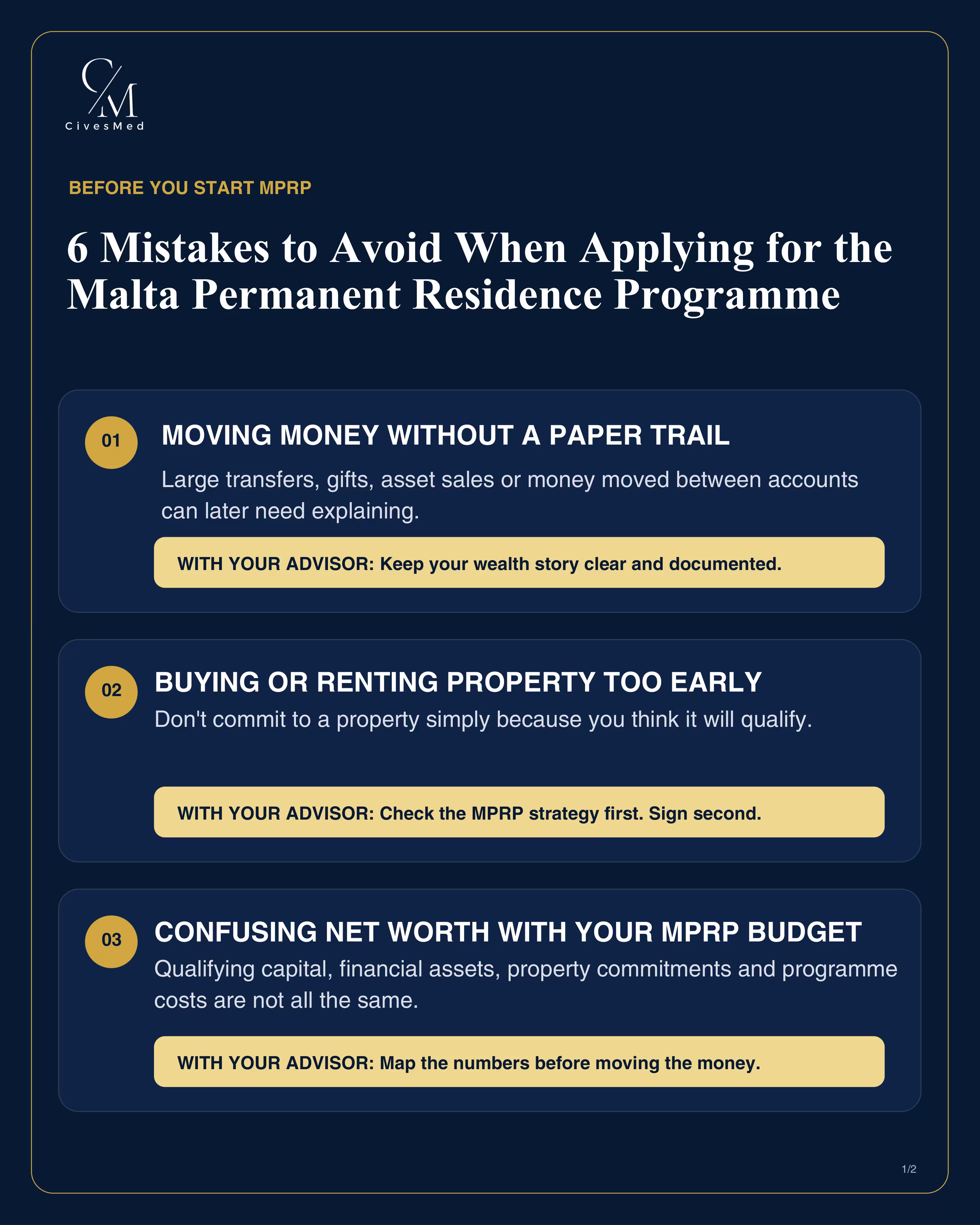 6 Critical Mistakes to Avoid When Applying for the Malta Permanent Residence Programme (MPRP)