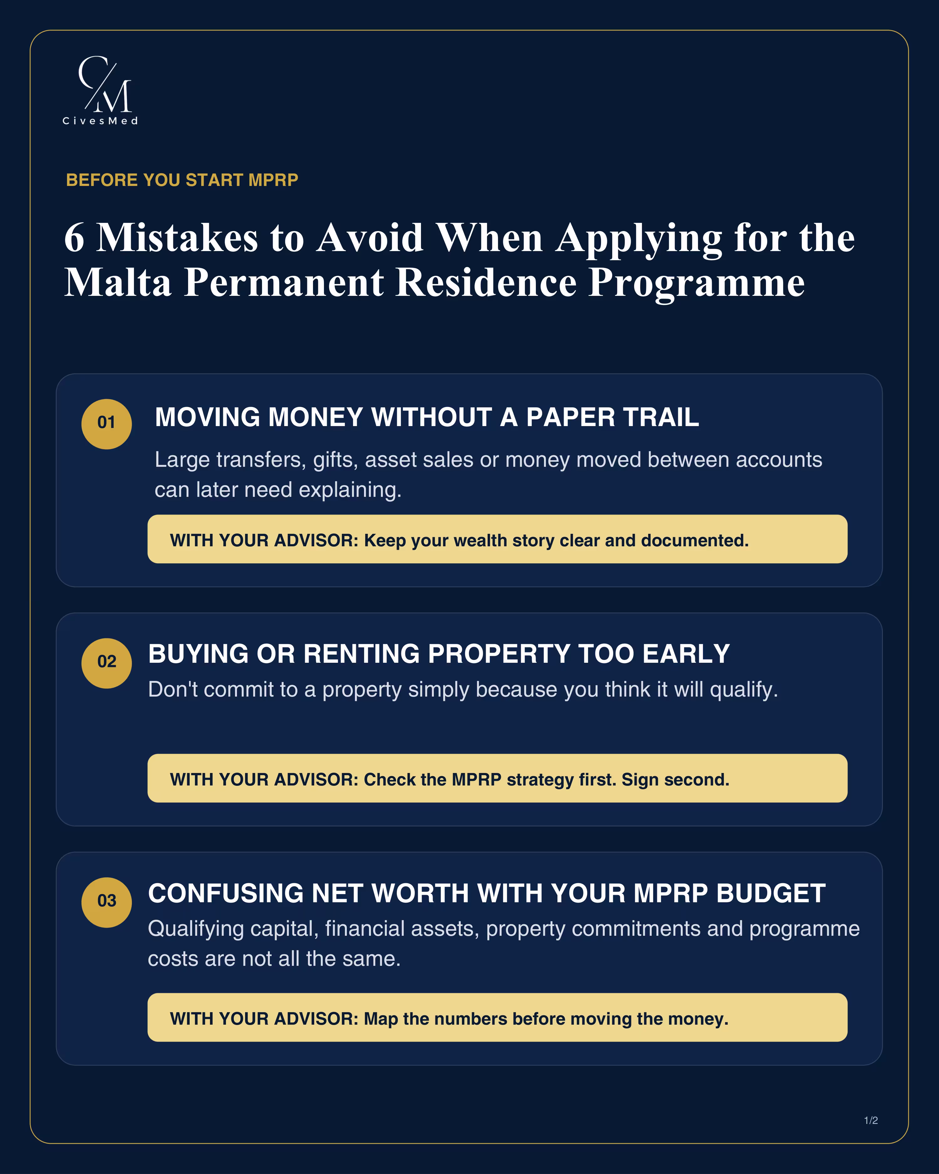 6 Critical Mistakes to Avoid When Applying for the Malta Permanent Residence Programme (MPRP)