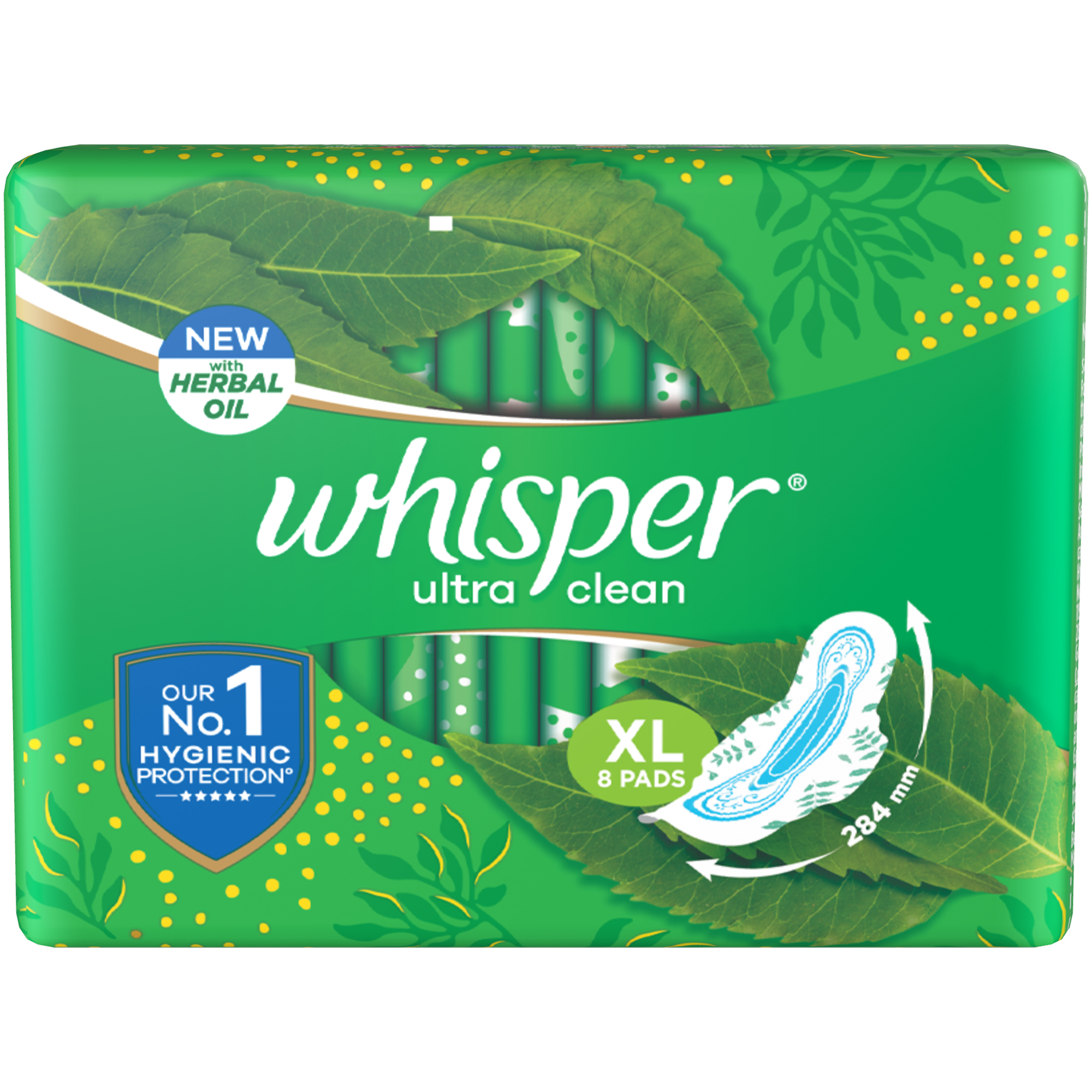 Whisper Bindazzz Night Sanitary Pads, Pack of 15 thin Pads, XL+