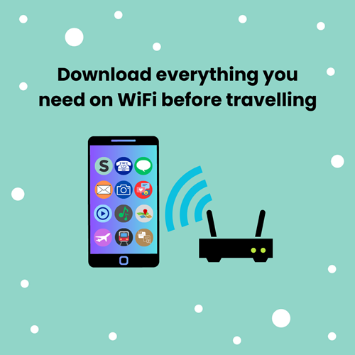 Download before travelling