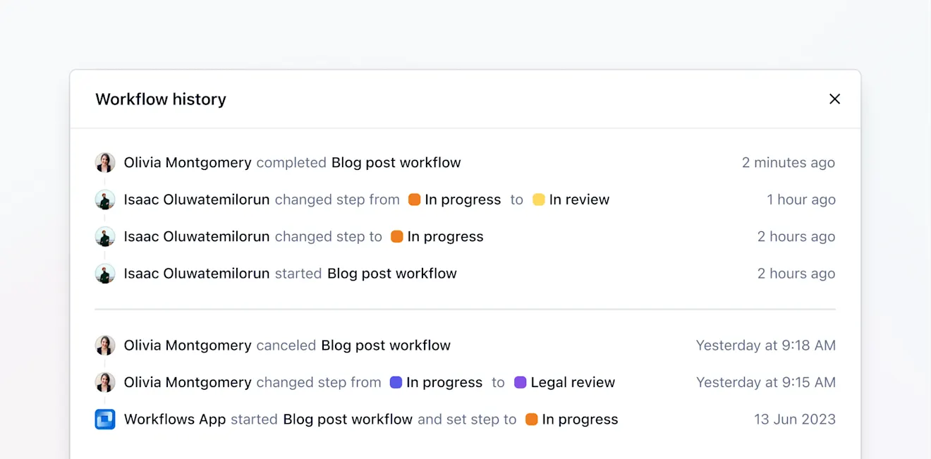 workflows-history-changelog