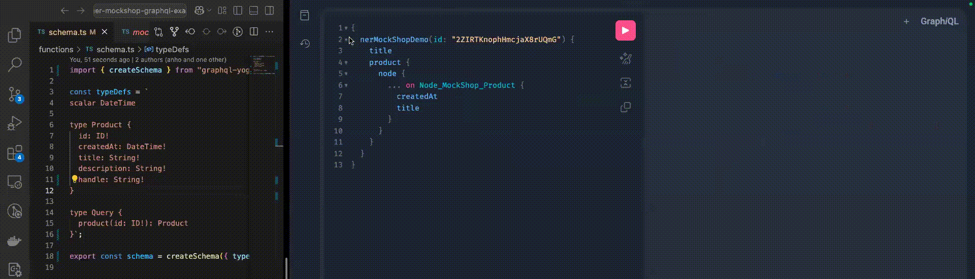 Link resolution in the GraphQL API