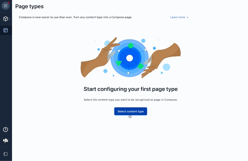 Compose page type config