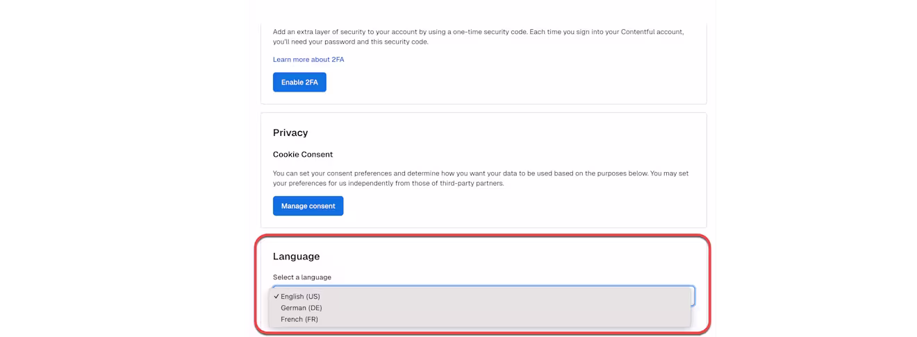 language settings-UI-changelog