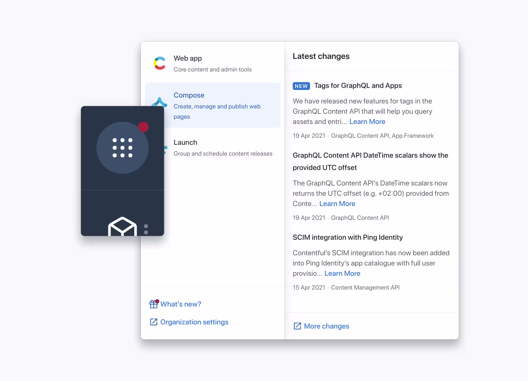 Changelog notification and updates