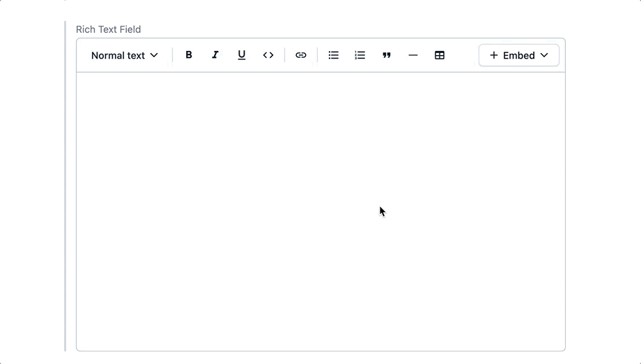 Tables in Rich Text Editor animation