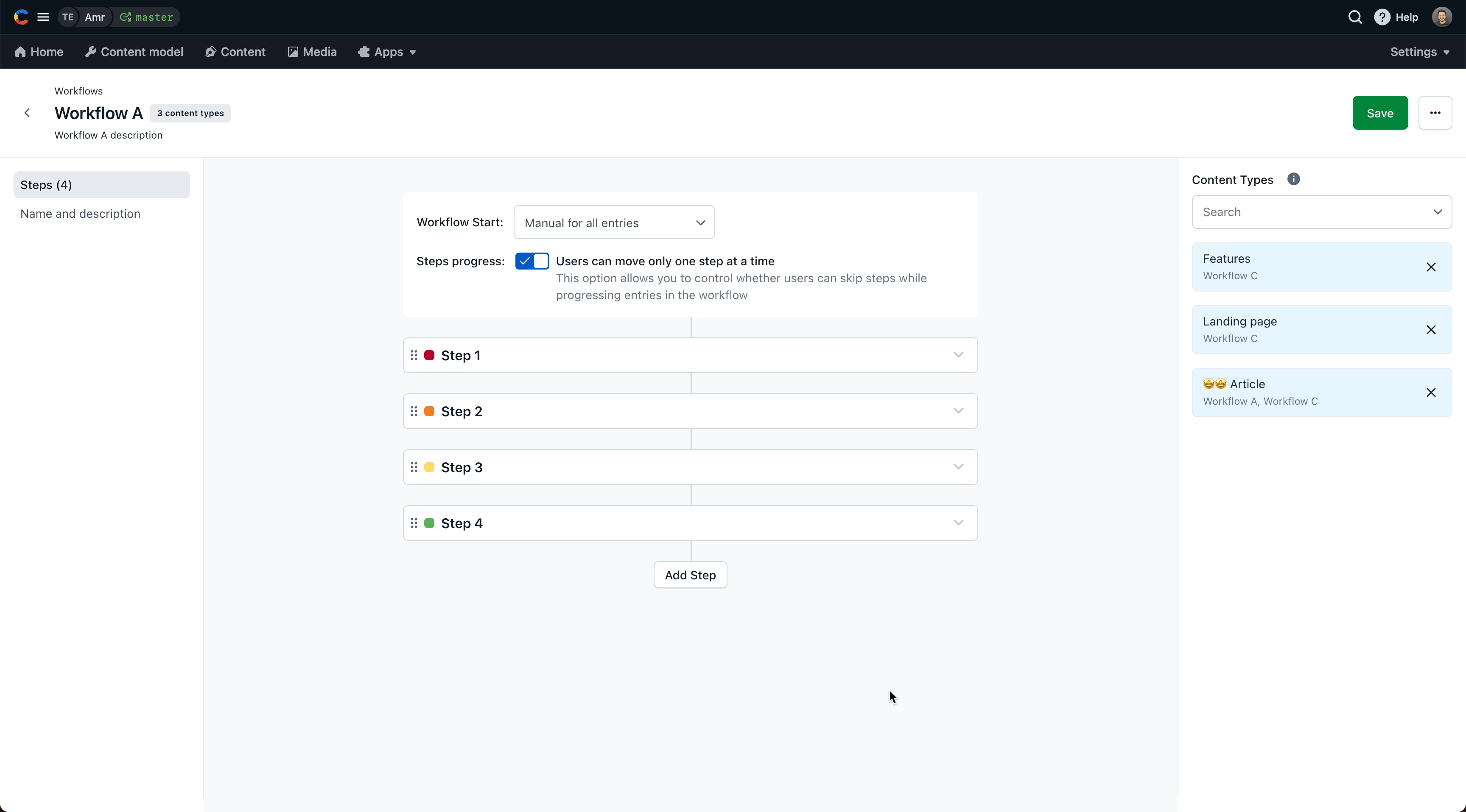 Multiple workflows