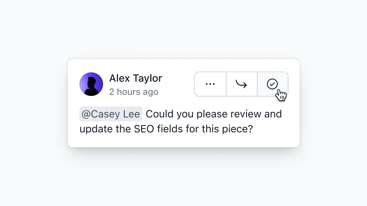 resolving comments