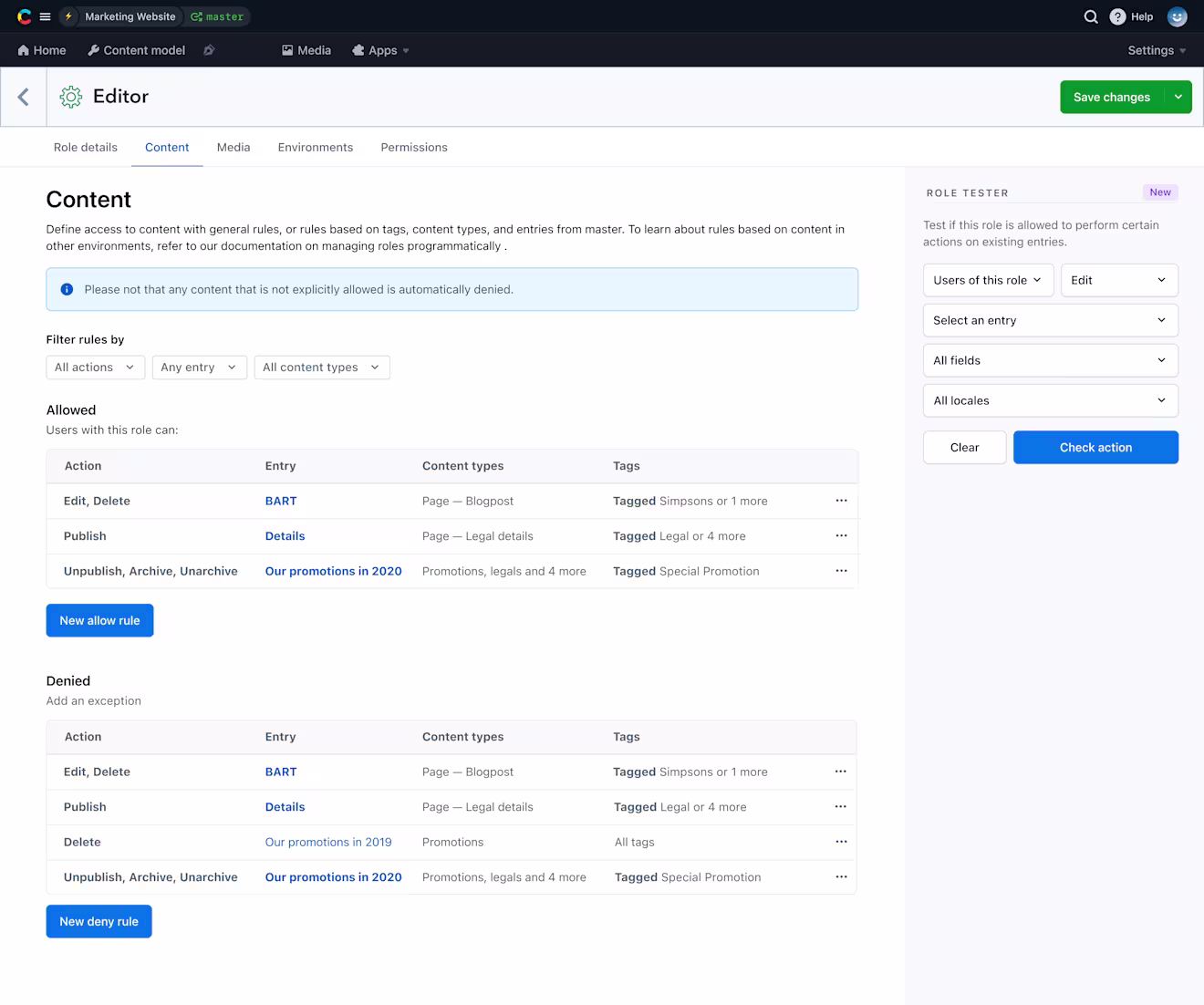 Roles & Permissions