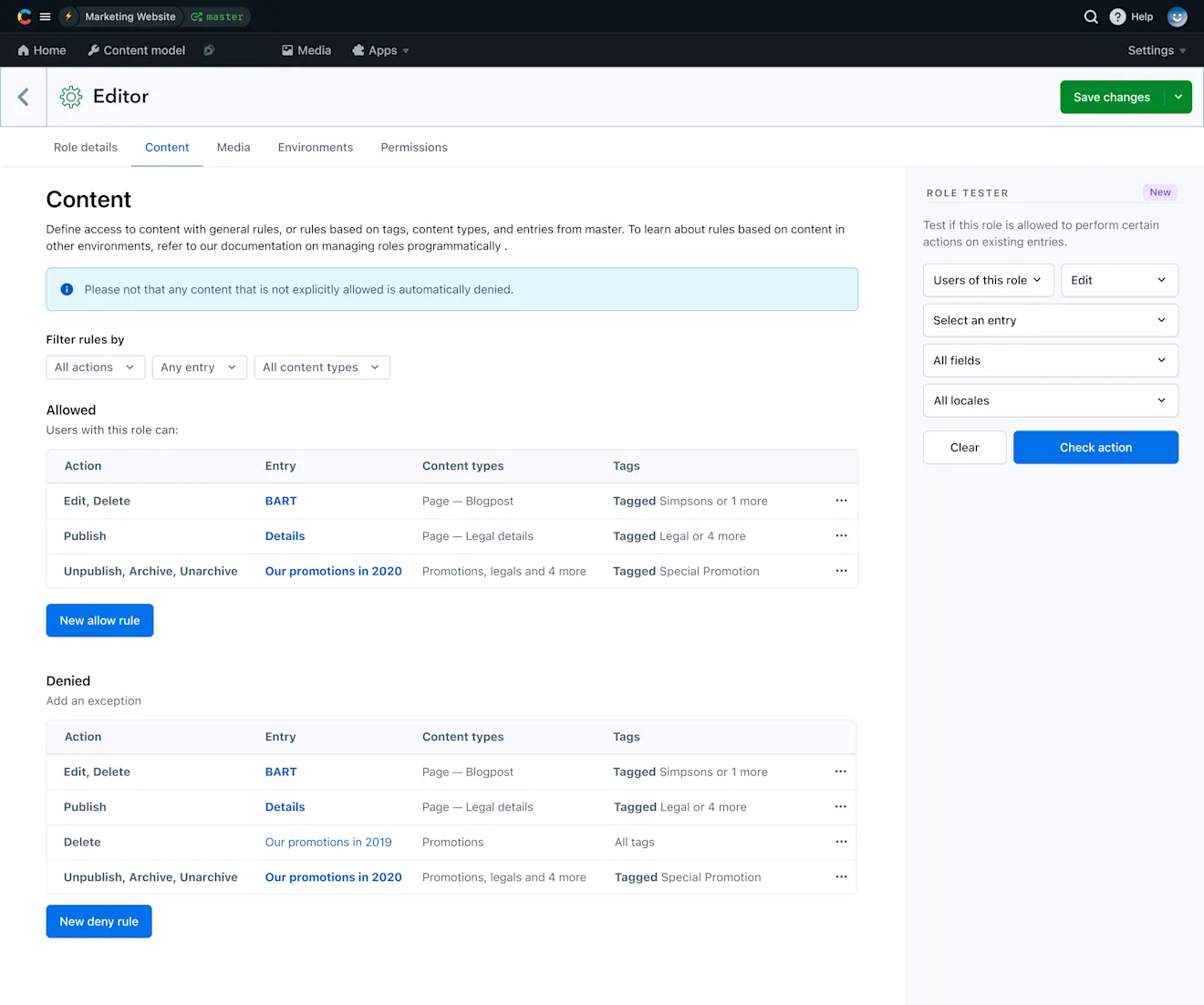 Roles & Permissions