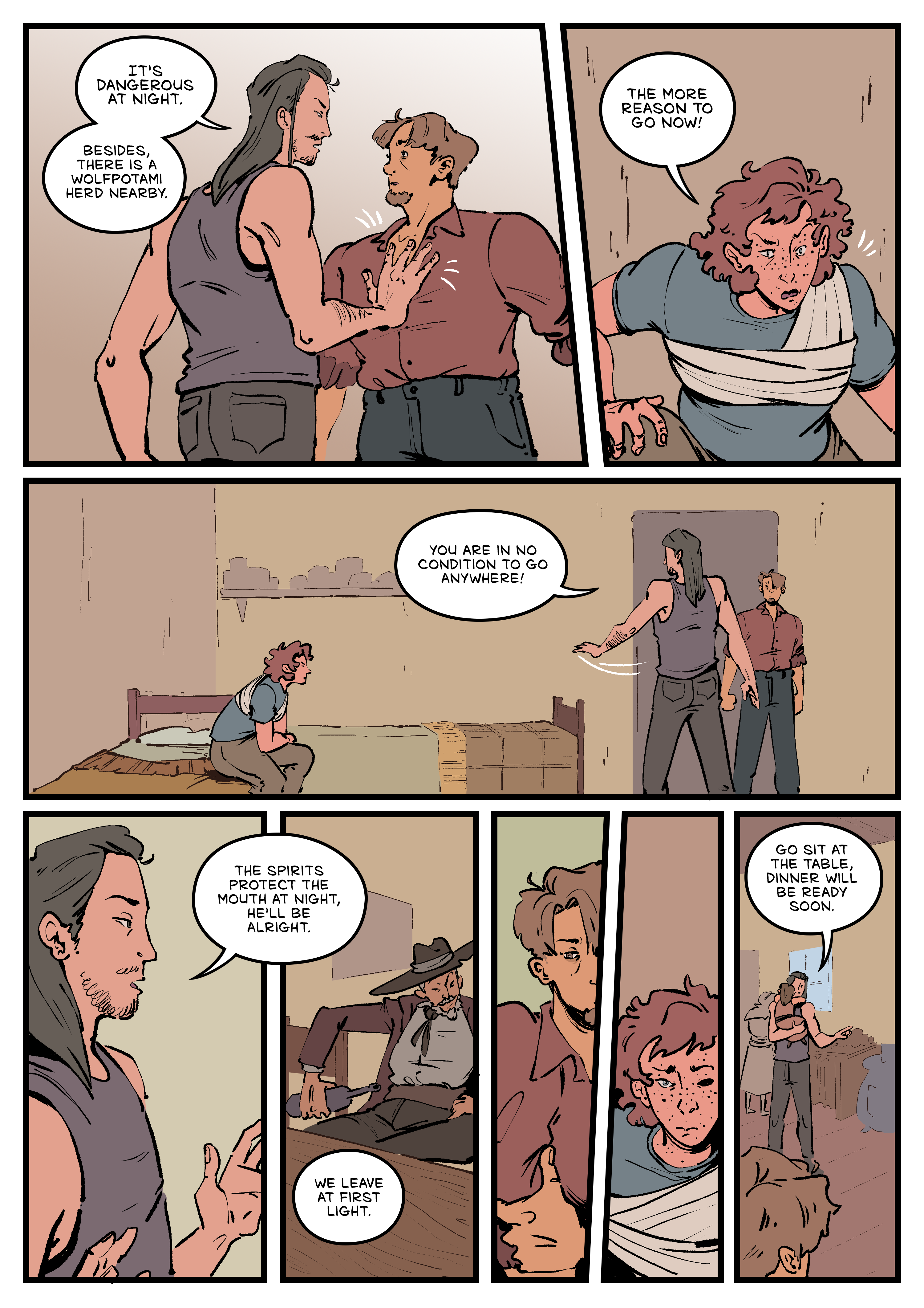 Comic page. Complete transcript for the content below.
