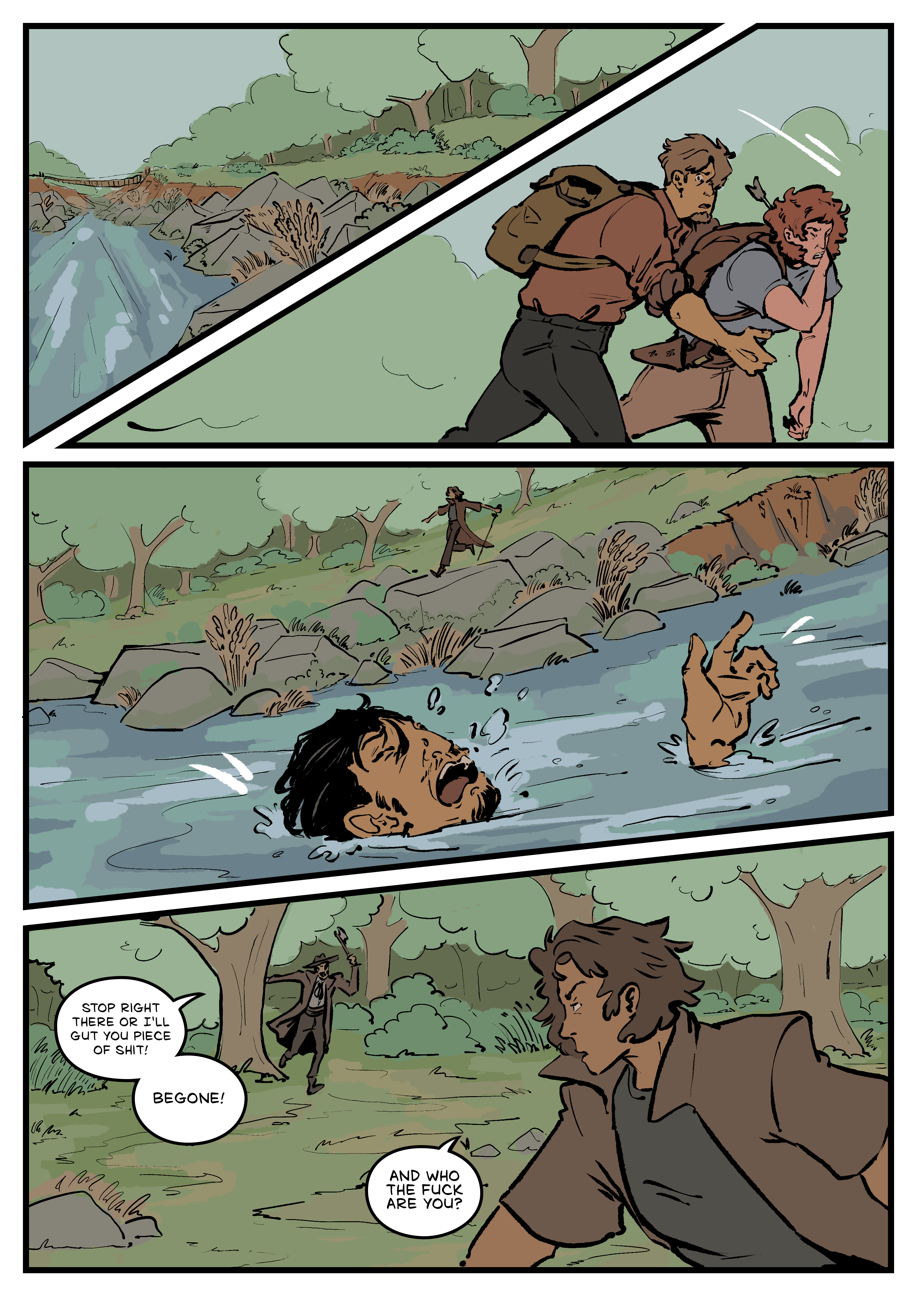 Comic page. Complete transcript for the content below.