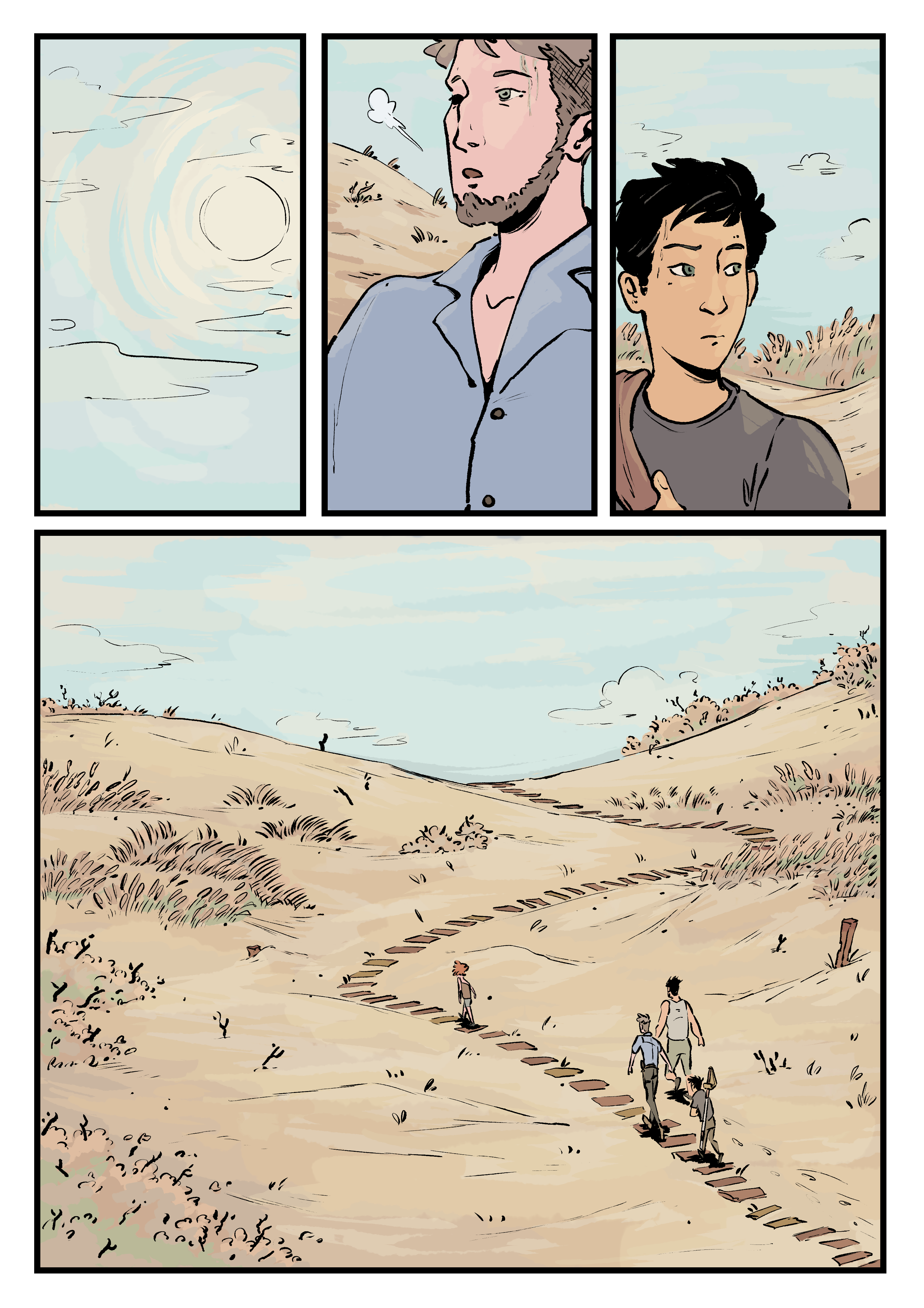 Comic page. Complete transcript for the content below.
