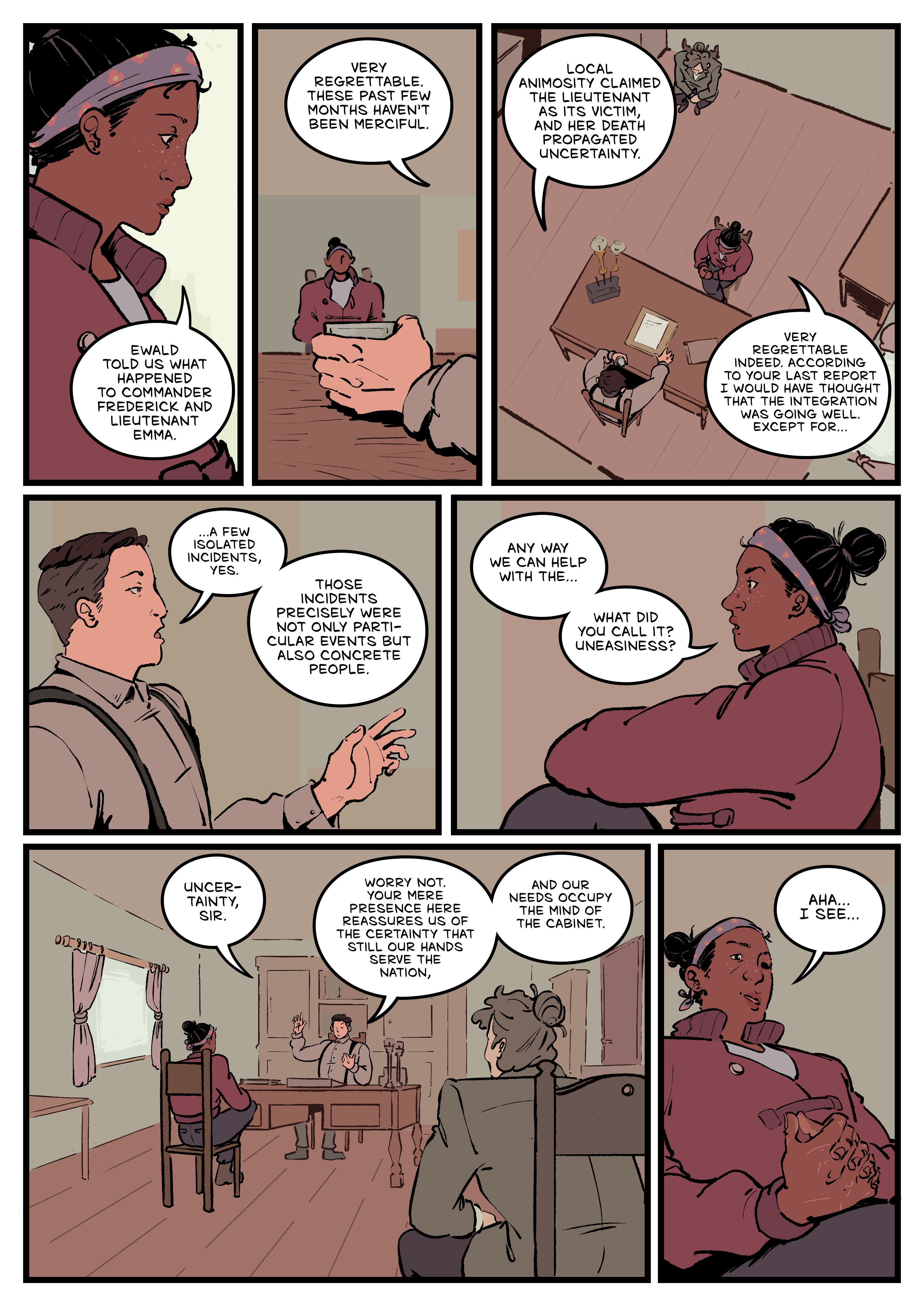 Comic page. Complete transcript for the content below.