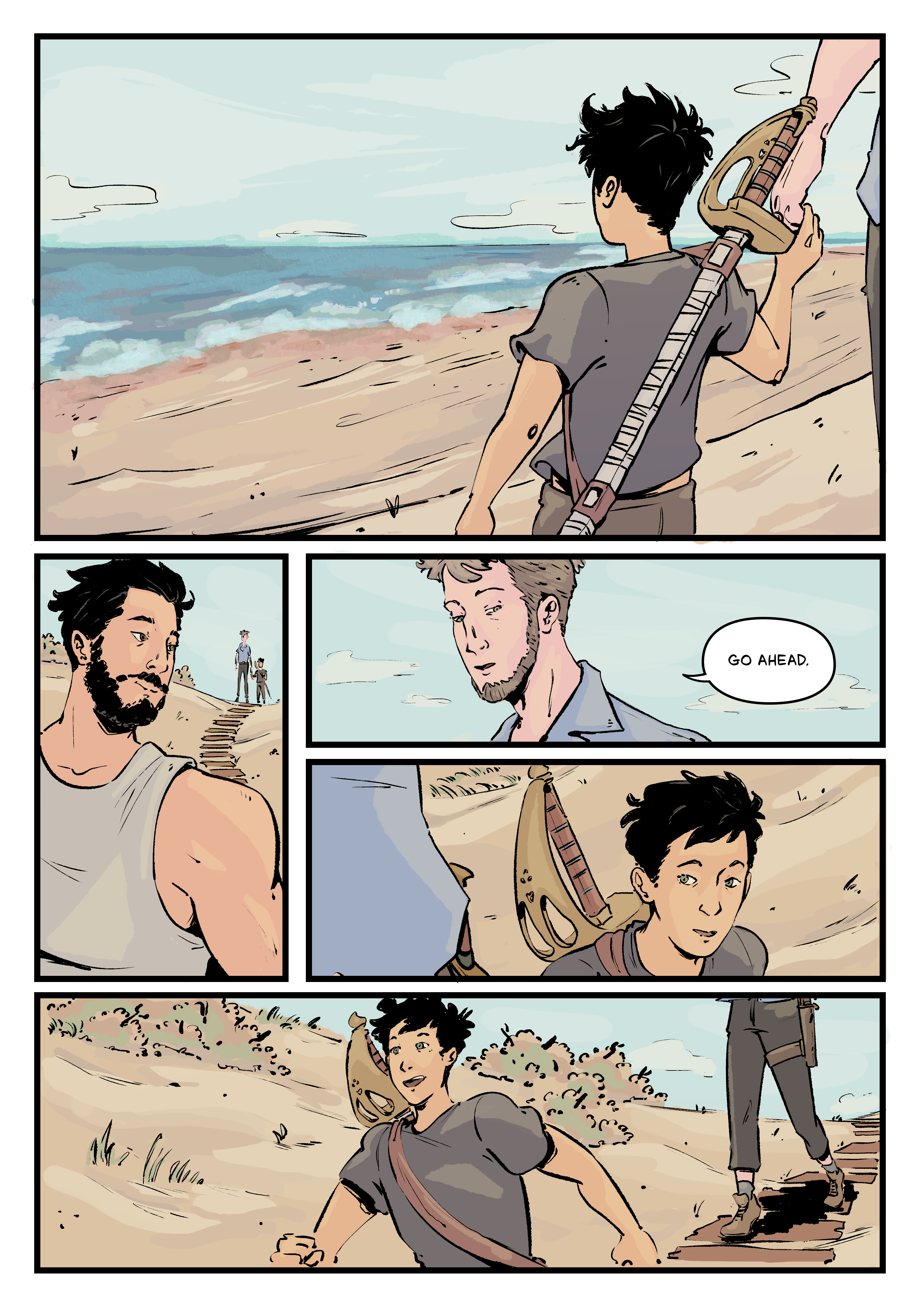 Comic page. Complete transcript for the content below.