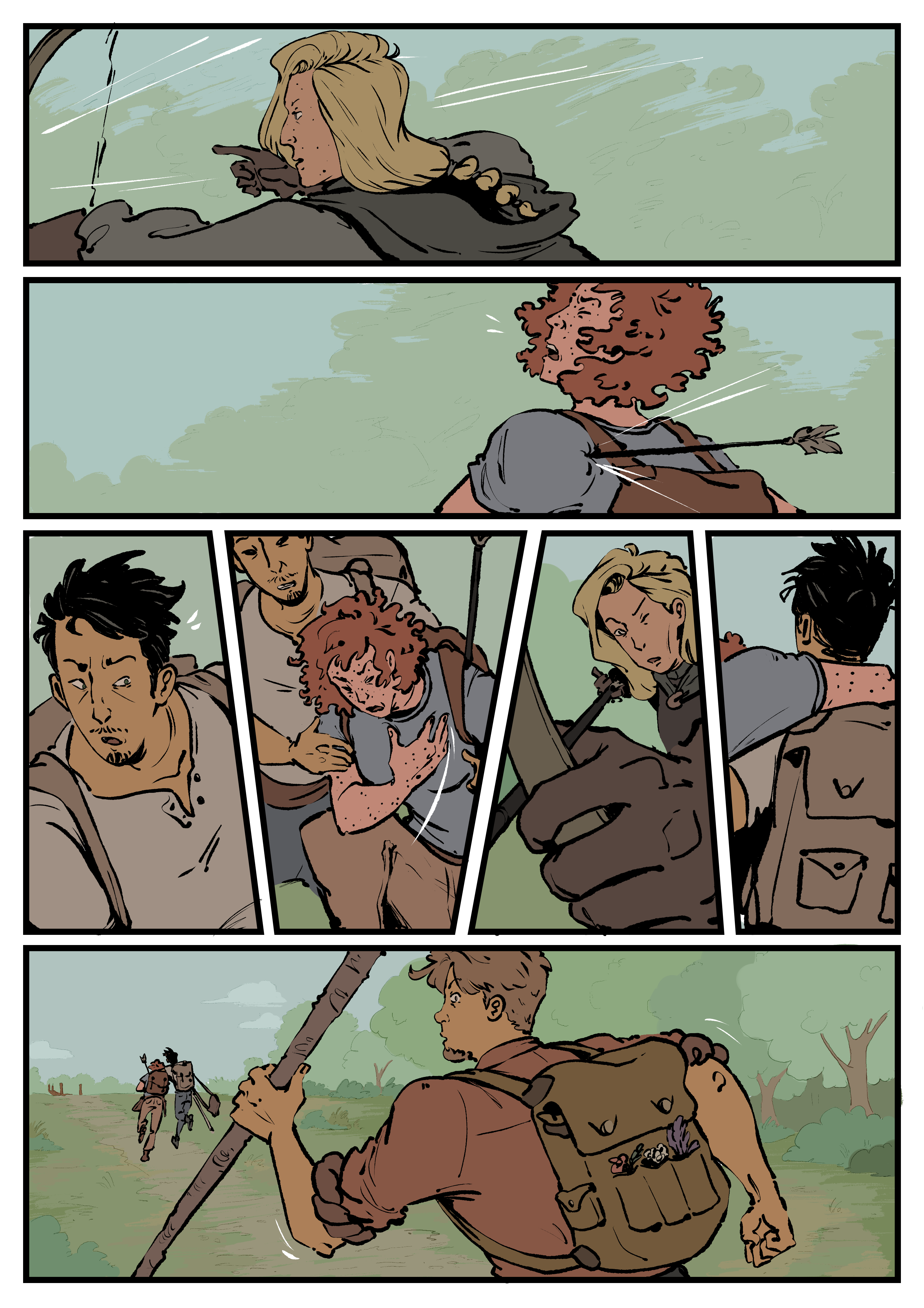 Comic page. Complete transcript for the content below.