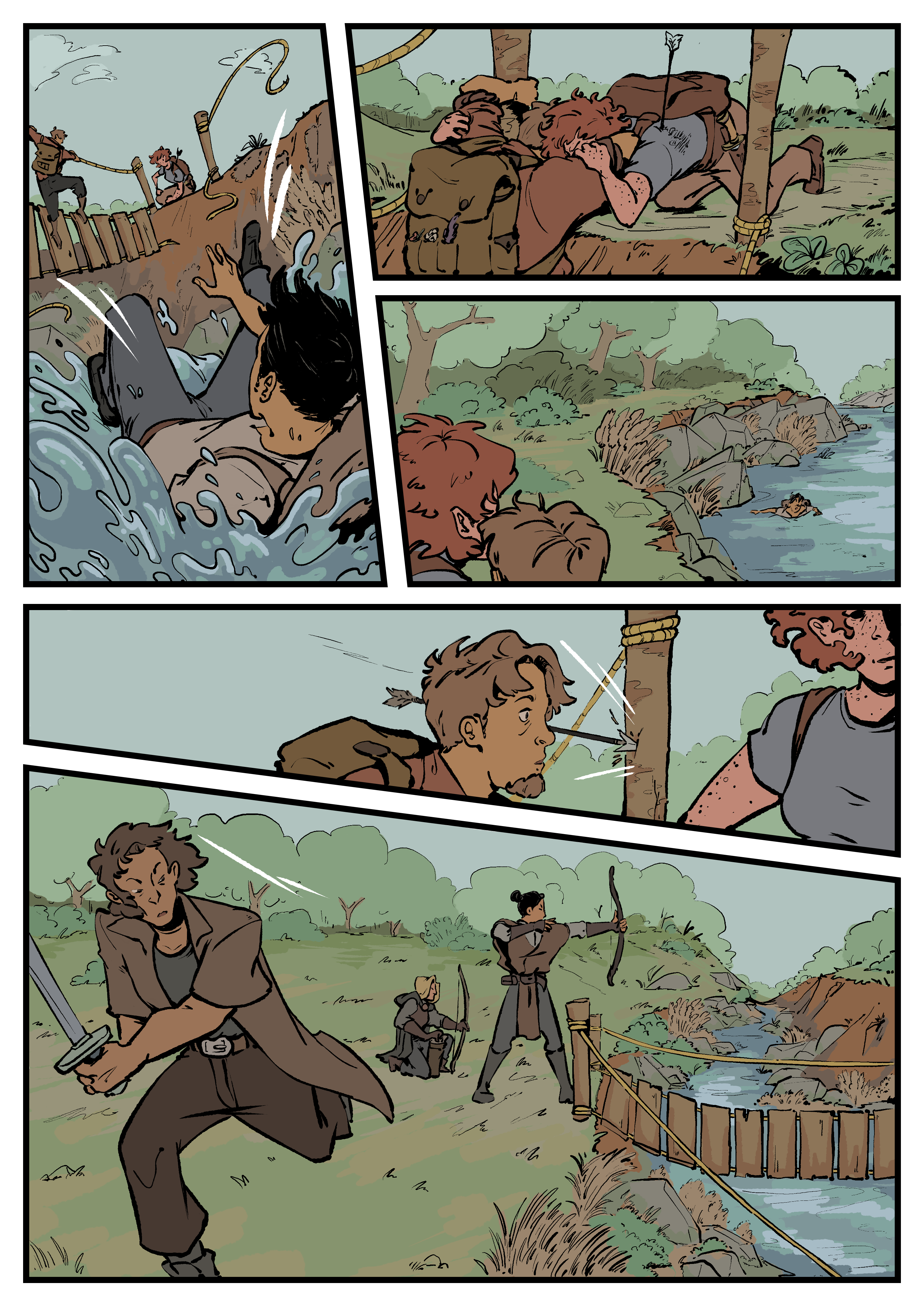 Comic page. Complete transcript for the content below.