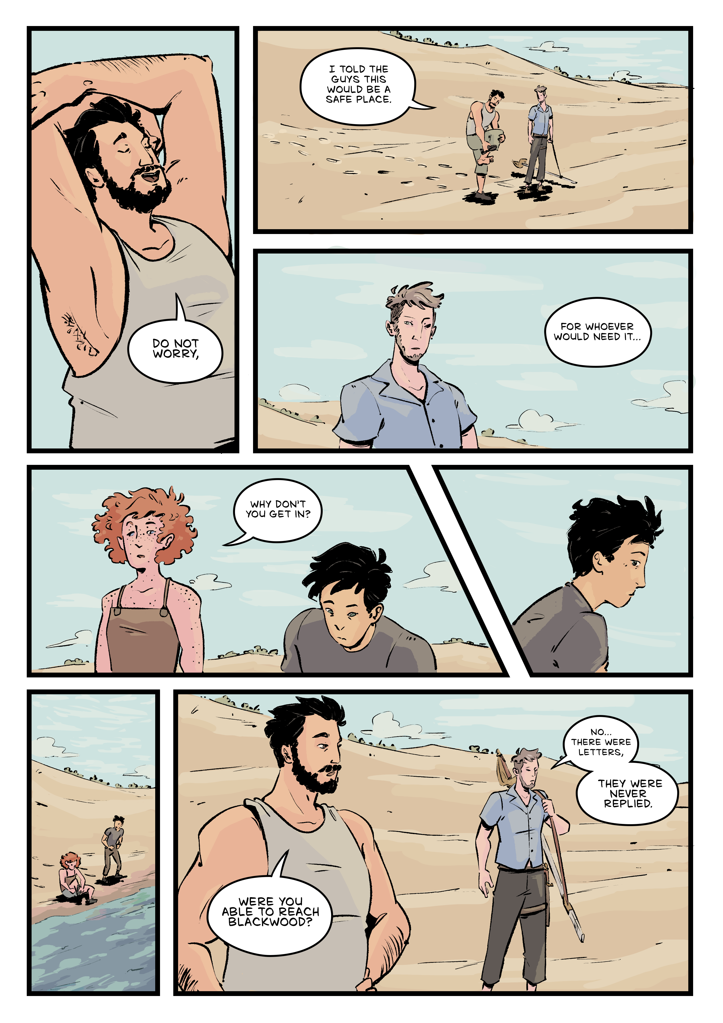 Comic page. Complete transcript for the content below.