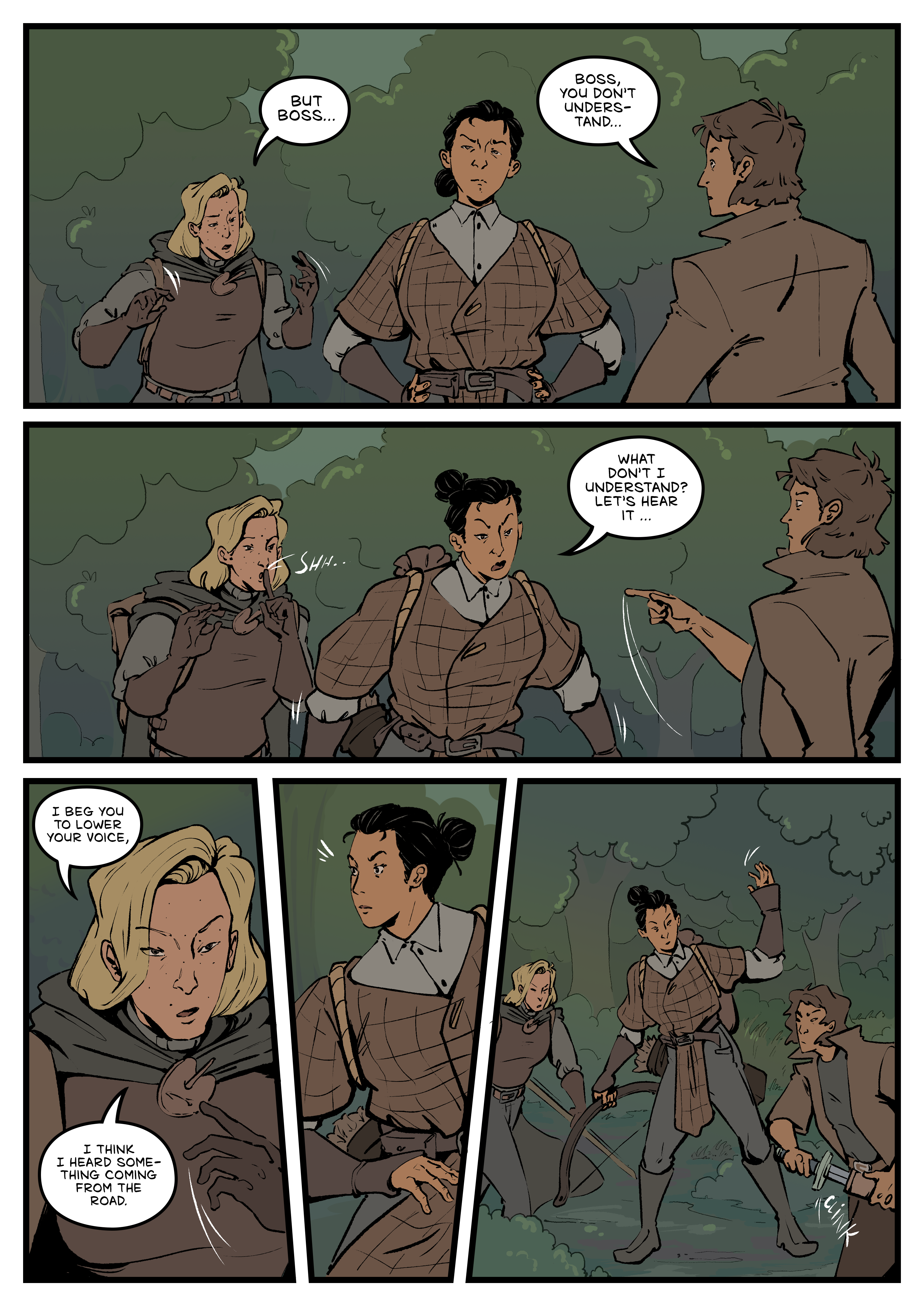 Comic page. Complete transcript for the content below.