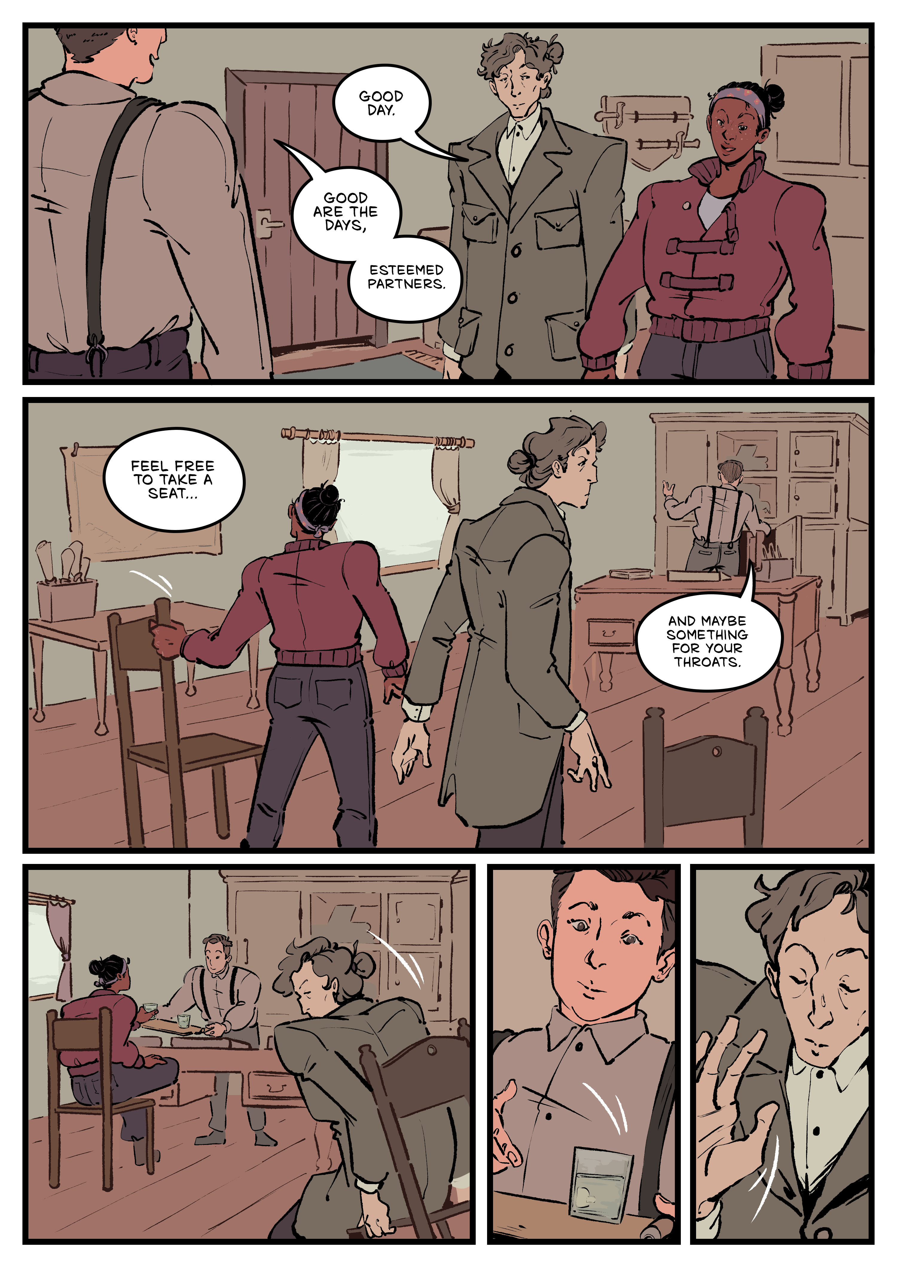 Comic page. Complete transcript for the content below.