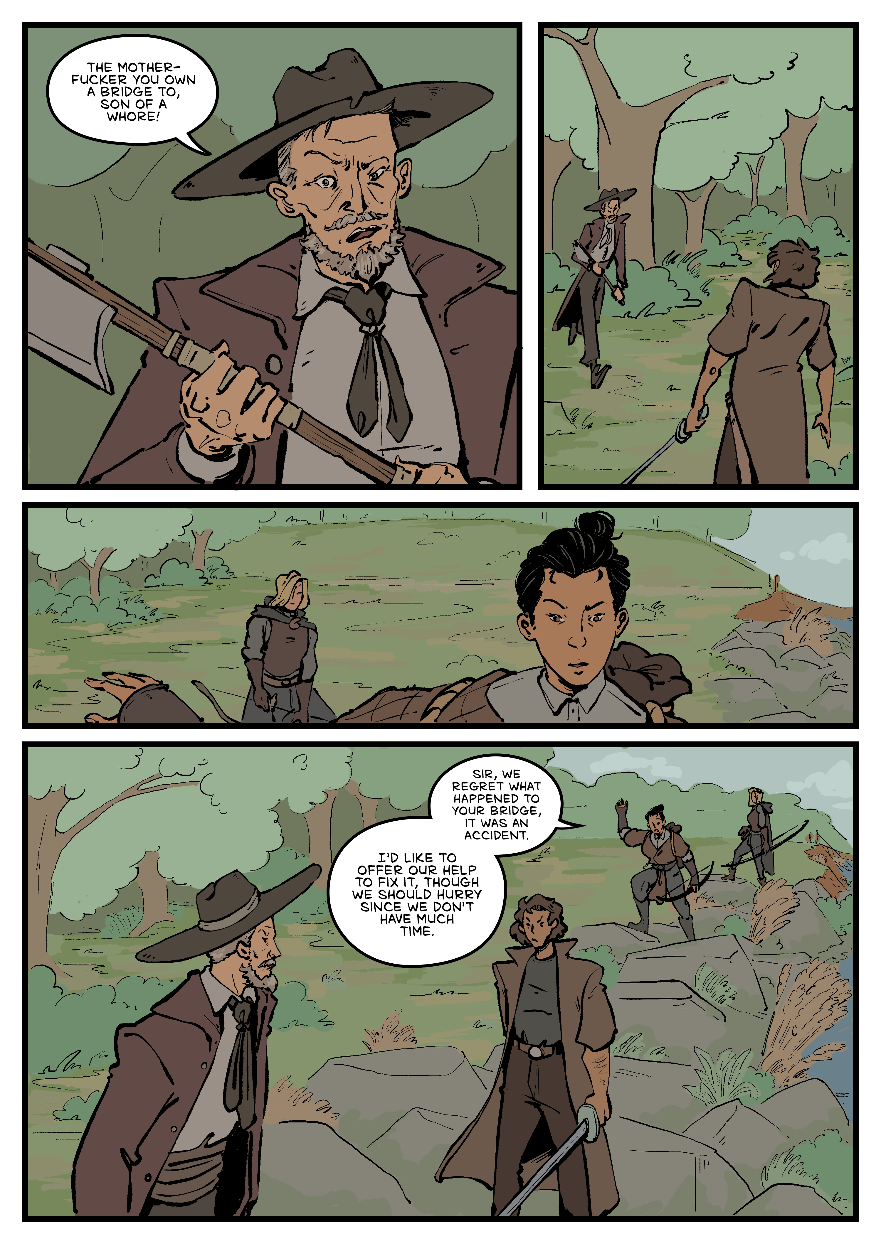 Comic page. Complete transcript for the content below.