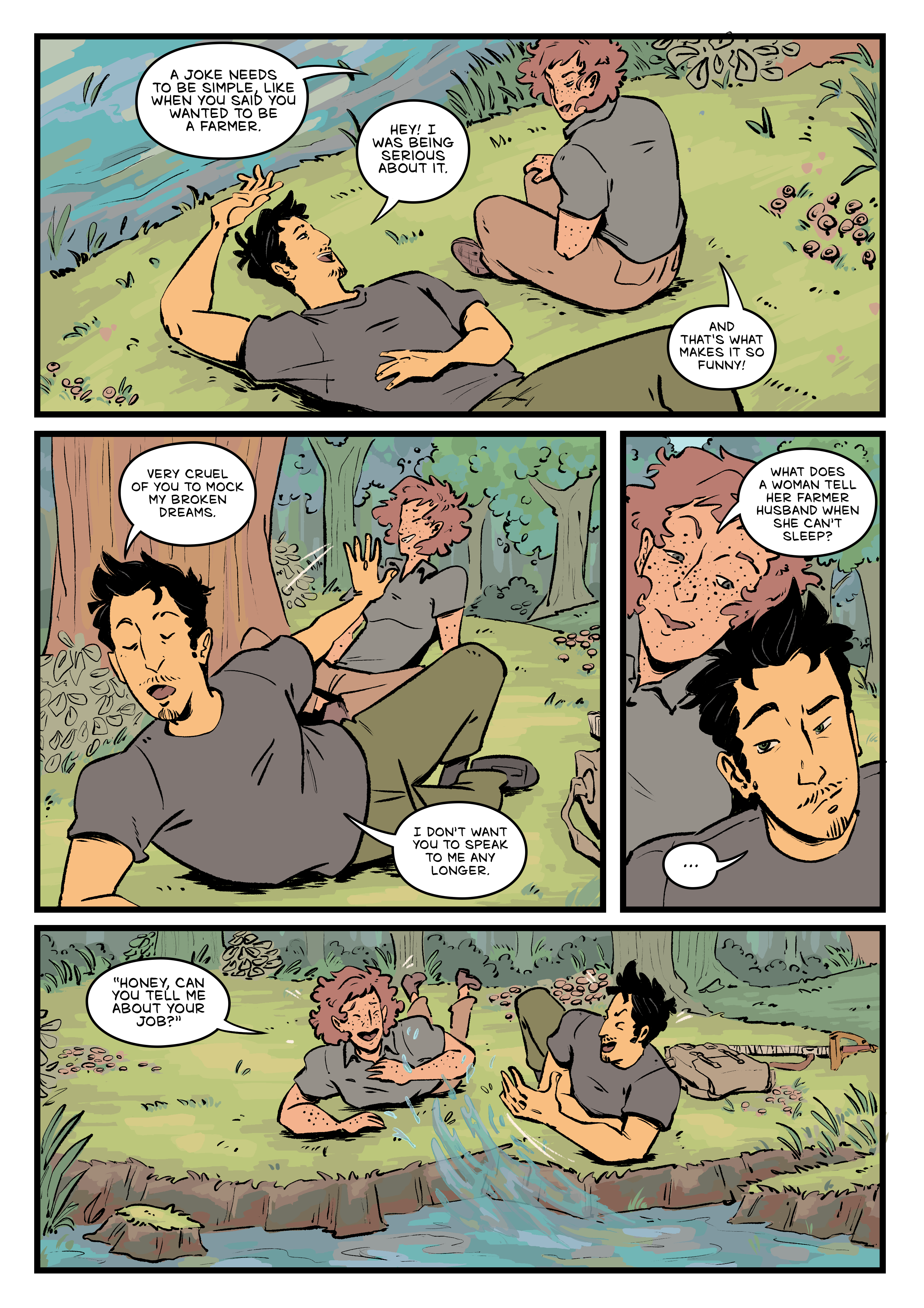 Comic page. Complete transcript for the content below.
