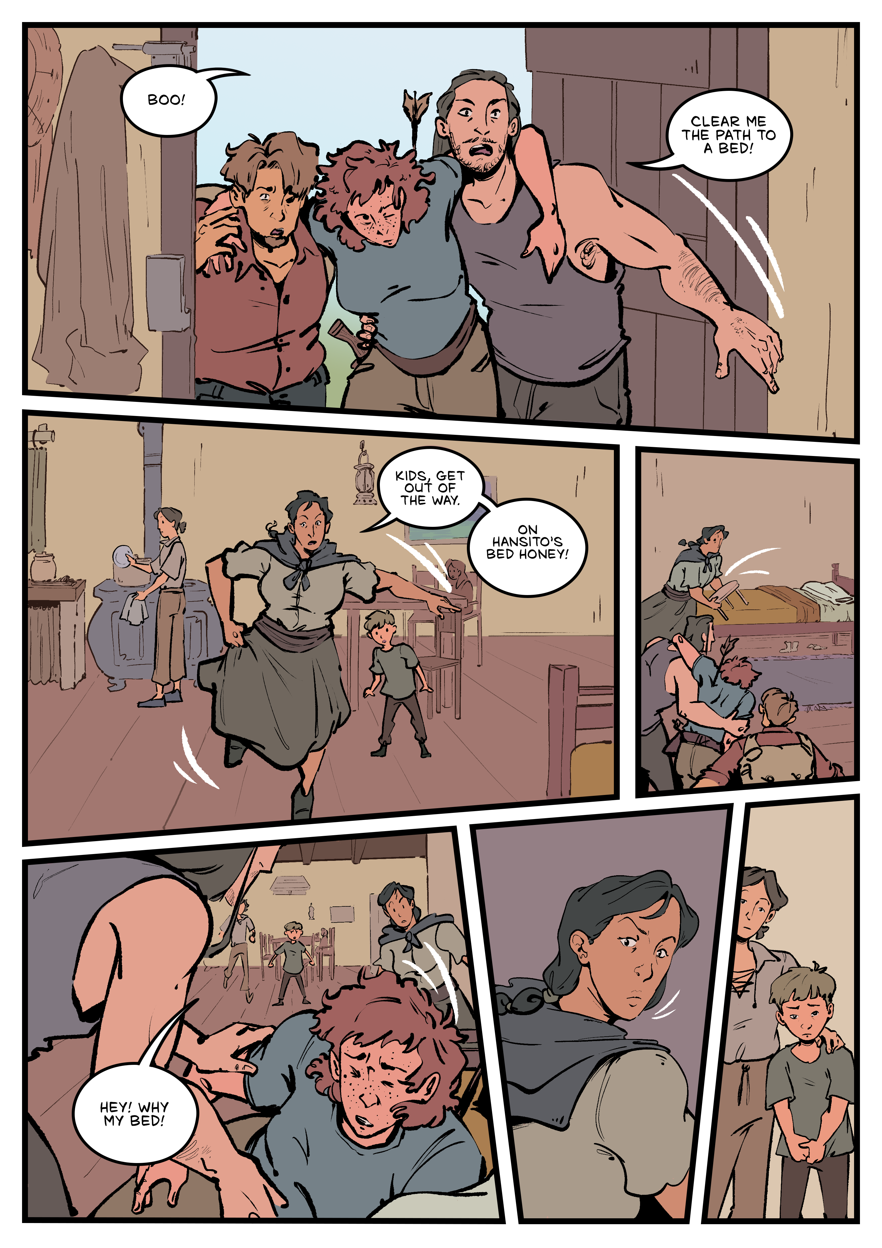 Comic page. Complete transcript for the content below.