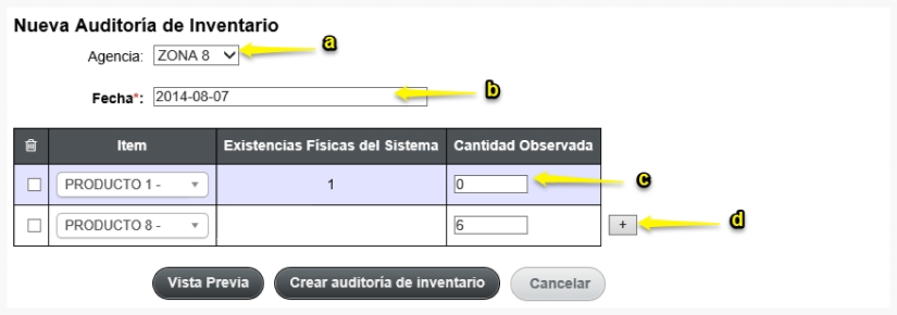 Auditoria De Inventario Manual De Usuario Zauru 2445