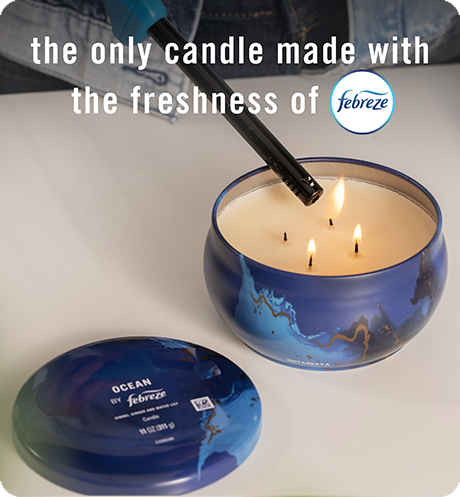 The only candle made with the freshness of Febreze.