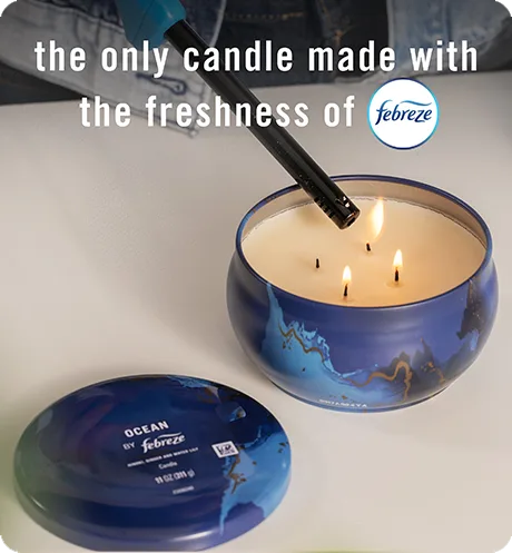 The only candle made with the freshness of Febreze.
