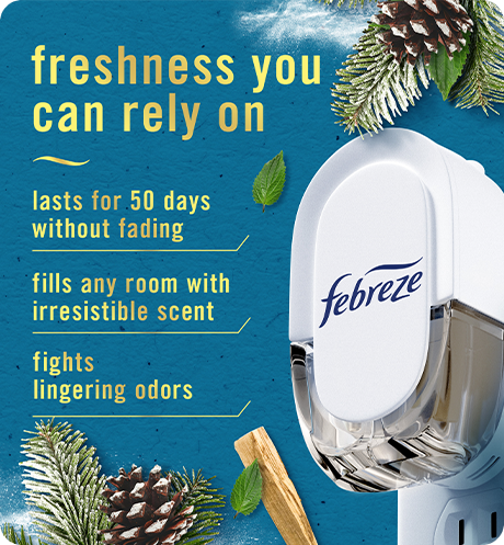 Plug Serene Snowfall freshness you can rely on: lasts for 50 days without fading, fills any room with irresistible scent, fights lingering oders.