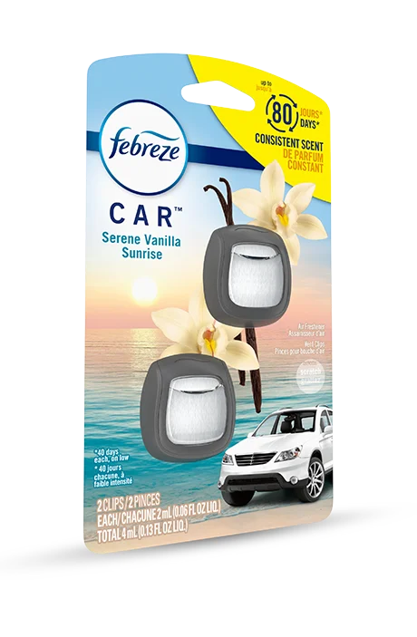 1 Vanilla Blossom Car Air Freshener Scent Vent Clip Auto AC Natural Fragrance