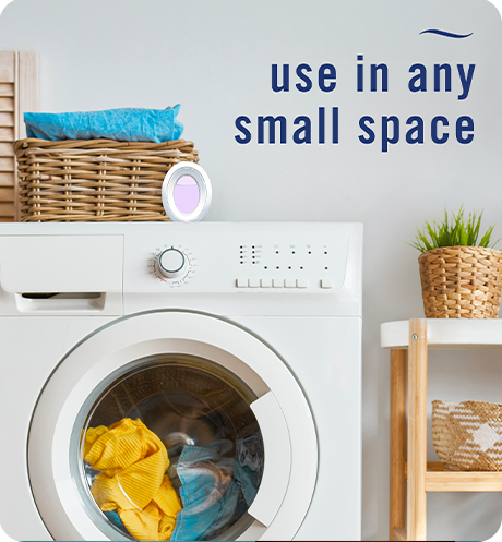 Bathroom lilac sunrise, use in any small space.