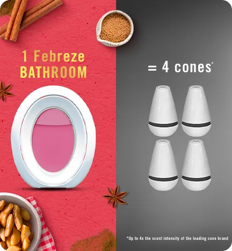 Bathroom Baked Cinnamon Apple 1 Febreze bathroom = 4 cones