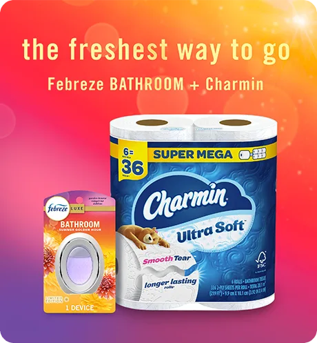 Febreze Bathroom + Charmin Summer Golden Hour, the freshest way to go