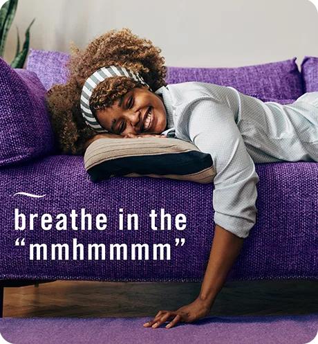 Febreze FABRIC lilac sunrise breathe in the "mmhmmmm"