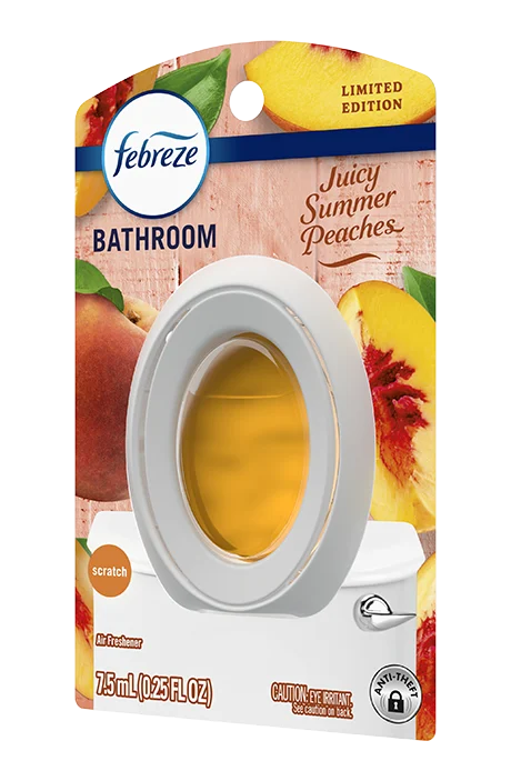 Bathroom juicy summer peaches product shot